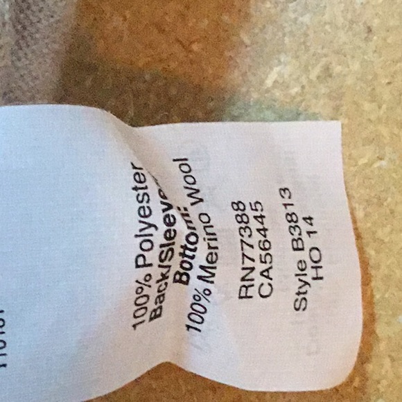 J Crew merino sweater with floral inset - Picture 4 of 4